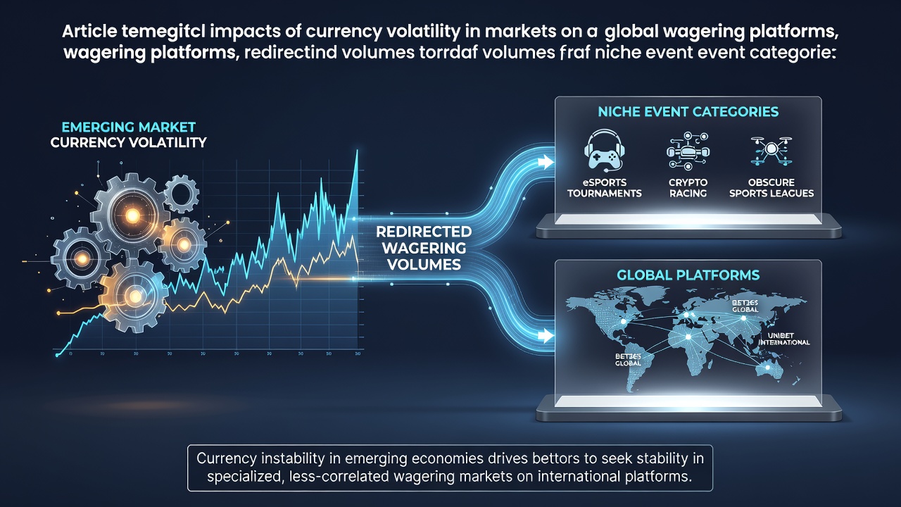 Currency fluctuation charts overlaid with betting interface elements from emerging market regions