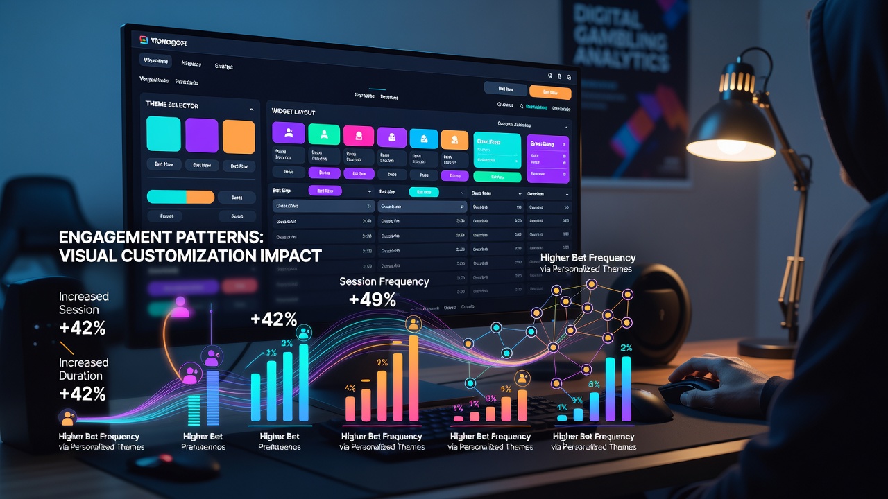 Betting platform dashboard showing multiple visual theme options including color palettes and layout adjustments for user preference
