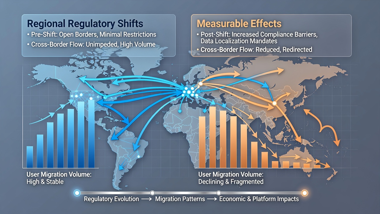 Graph displaying migration statistics between betting operators following regulatory updates