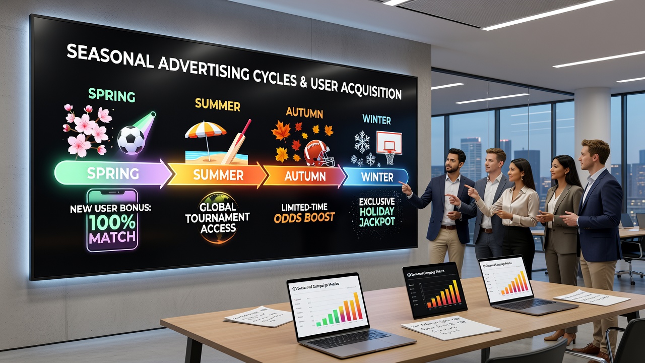 Analytics dashboards track seasonal spikes in new user registrations for digital wagering platforms worldwide